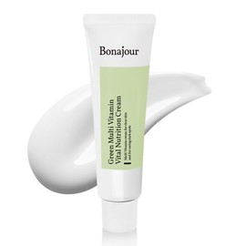 BONAJOUR] Vegan Natural Green Multi Vitamin Moisturizing Cream for Face - 70% Vitamin, Anti Aging & Brightening, Remove Dark Spot 1.7 fl. oz
