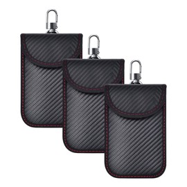 Divono 3 Pcs Faraday Pouch for Car Keys, Car Key Signal Blocker Pouch, Anti-Fingerprint Faraday Cage Protector Faraday Key Fob Protector Faraday Bag for Car Security