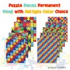 Tintnut Puzzles Permanent Vinyl - 10 Sheets 12"x10", Autism Awareness
