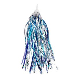 2 pcs Kids Bike Handlebar Streamers Ribbon Sparkle Tassel for Bicycle Scooter Blue