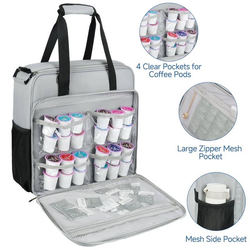 Coffee Maker Travel Bag Compatible with Keurig K-Mini,Single Serve Coffee