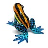 ZOOCRAFT Glass Frog Figurine Poison Dart Animals Hand Blown Painted