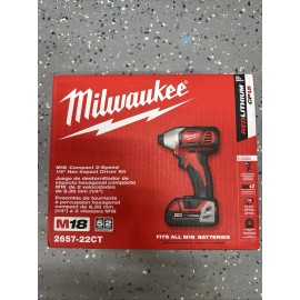 Milwaukee 2657-22CT M18 Cordless 2-speed 1/4” Hex Impact Driver