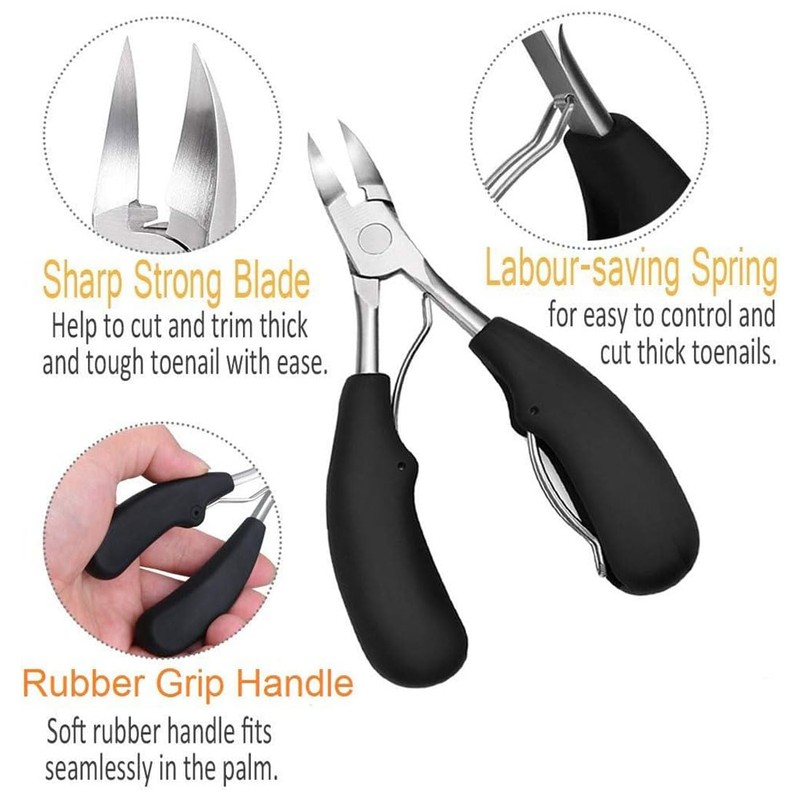 LIDOUK Nail Clippers for Thick Nails Heavy Duty, Thick Toenails