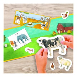 Clementoni 55291 Montessori: Los Animales Educational Game, Multicoloured