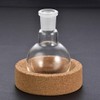 sourcing map Lab Flask Support Cork Stand 80mm Diameter Round