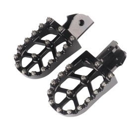Asecupdat CNC Footpeg Motorcycle Foot Pegs for Surron Light Bee X and S/E Ride Pro SS/CRF150F CRF230F 03-19/CRF250F 19-24/XR150L 15-24 (Black)