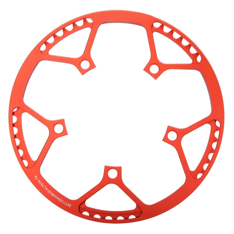 Bike Chainring 56T 130BCD Red Aluminum Alloy Lightweight Folding Bike