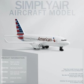 SimplyAir 1/400 American Airplane Model Kits Plastic for Collection and...