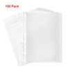A4 Punched Pocket, Sheet Protectors, 100 Pages Clear Sheet Protectors