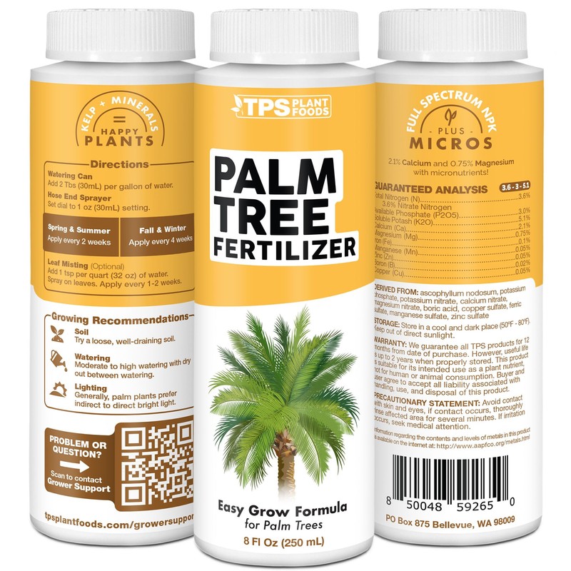 Palm Tree Fertilizer for All Palms and Ferns, Liquid Plant