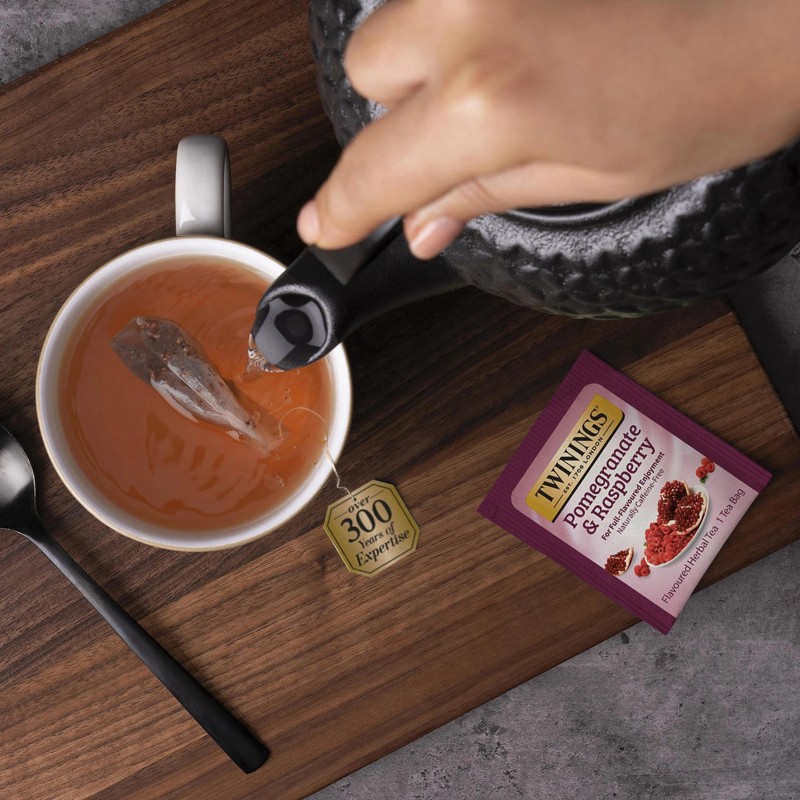 Twinings Pomegranate Raspberry Herbal Tea 20 Count Pack of 6