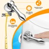 Boltigen Universal Front Angle Mount Toilet Handle, Chrome Finish Toilet