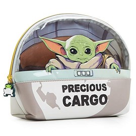Star Wars Baby Yoda Wash Bag, Large Capacity Toiletry Bag for Men, Women, Teens and Kids Featuring The Child from The Mandalorian, Star Wars Gifts for Boys, Girls and Adults