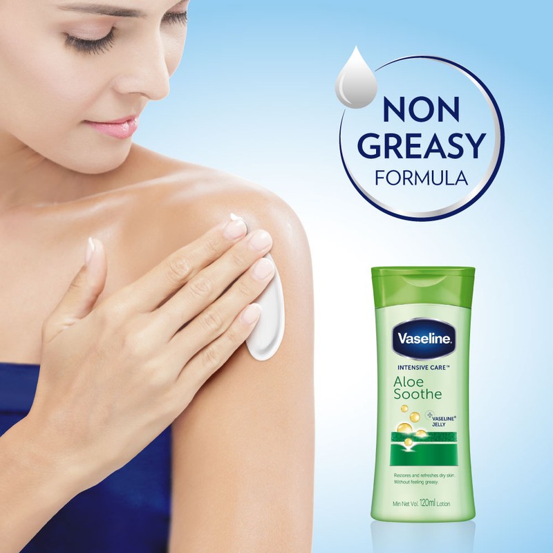 Vaseline Lotion Intensive Care Aloe Soothe 120Ml