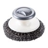 YAFIYGI Steel Wool Scrubber Handle Reusable Steel Wool Brush Steel