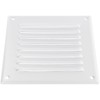 HVAC OV 5 x 5 Inch (Inner) White Stainless Steel