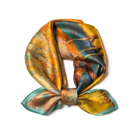 100% Mulberry Silk Scarf 21 "x 31" Square - Neck Scarf - Women Men Small Square Pocket Scarf - With Gift Packed