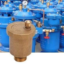 Automatic Air Vent Valve, G1/2" Air Vent Valve, Automatic Air Bleed Vent, Thread Air Vent Exhaust Valve, Brass Automatic One Way Air Vent Valve for Boiler,Water System
