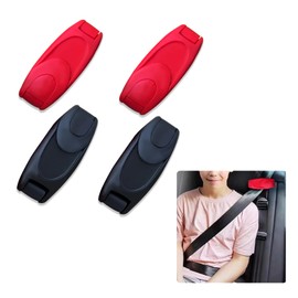 Wedcool 4PCS Car Seat Belt Clips, Shoulder and Neck Belt Adjuster, Car Seat Belt Retainer Locking-Clip, Universal Seat Belt Clamp, Car Interior Accessories Portable Seat Belt Device Suitable for Car