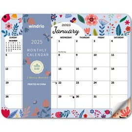 2025 Magnetic Calendar for Refrigerator, Fridge Wall Monthly Magnet Calendar from November 2024 to December 2025, 14 Month 8 x 10 Inch Planner Easy Organization, Season and Holidays Decor for Home