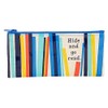 Blue Q Hide and Go Read Pencil Case Chunky Zipper,