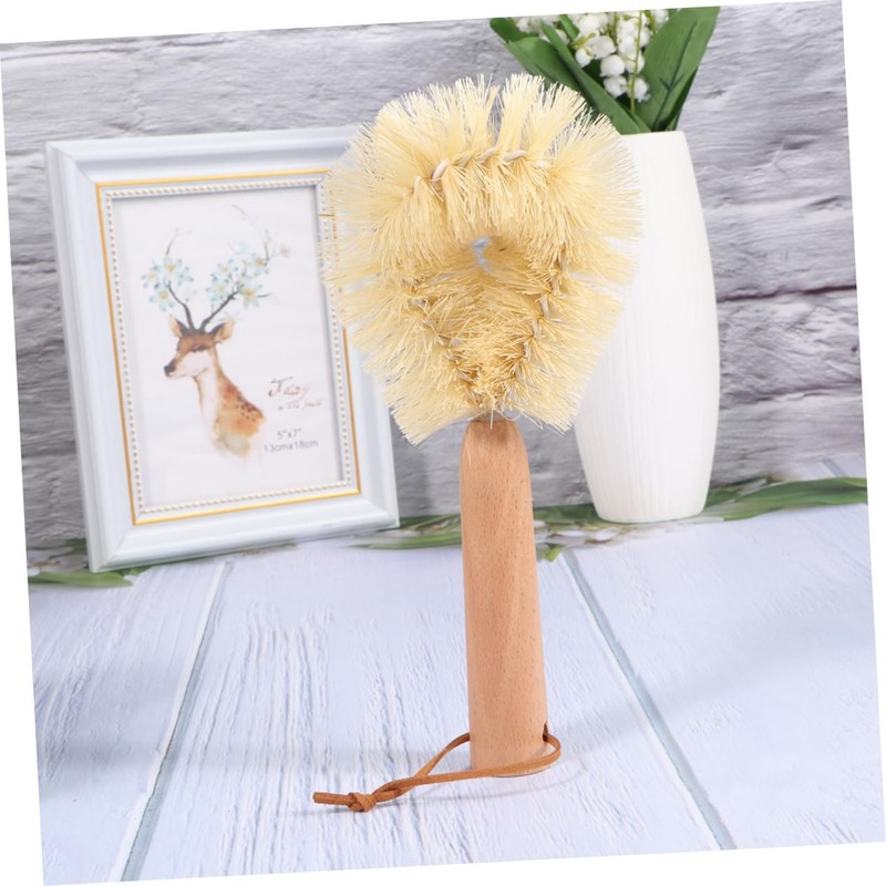 Ipetboom Dry Brushing Cleaning Brush Pot Brush Household Wooden Bath