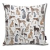 Greyhounds Wippets And Lurcher Dogs Throw Pillows Covers Accent Home