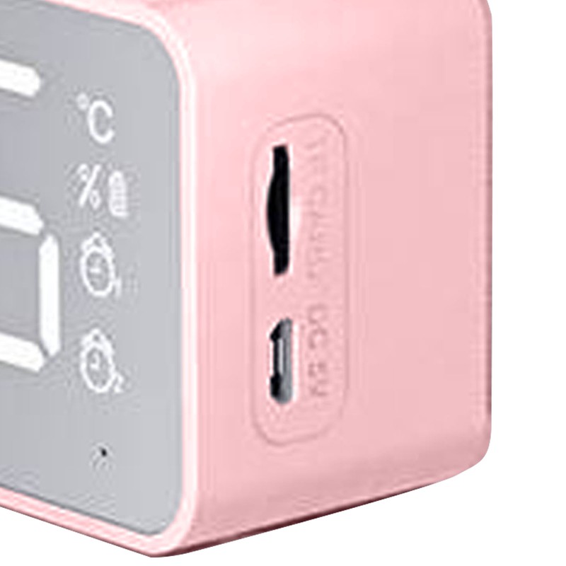 Bluetooth Speaker Alarm Clock Multifunction Electric Alarm Clocks Mirror Surface