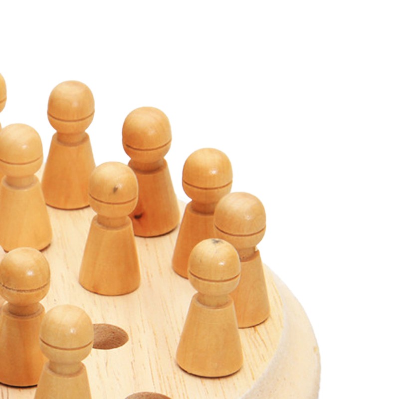 Wooden Memory Chess Game Logic Thinking Training Color Matching Stick