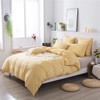 FADFAY Yellow Plaid Duvet Cover Set Full 100% Cotton Soft