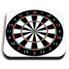 1 x Square MDF Fridge Magnet - Dart Board Darts