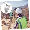 Levemolo 5pcs Low Profile Survey Stakes Heavy Duty Stainless Steel