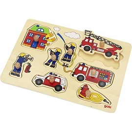 Goki Fire Brigade Lift Out Puzzle
