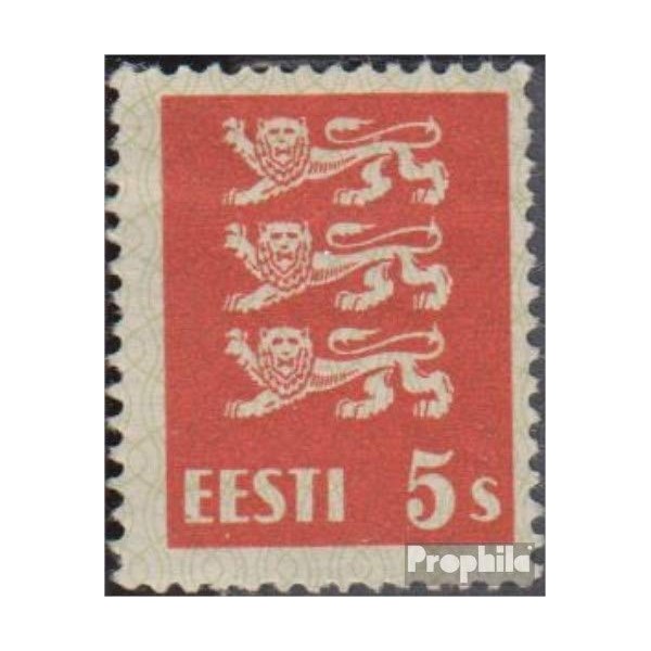 Estonia 77 with hinge 1928 Wappenlöwen (Stamps for collectors) Flags/Coats