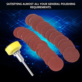 100 Pieces Sanding Disc, 25 mm Abrasive Grain Sanding Polishing Paper Blocks Sandpaper Set
