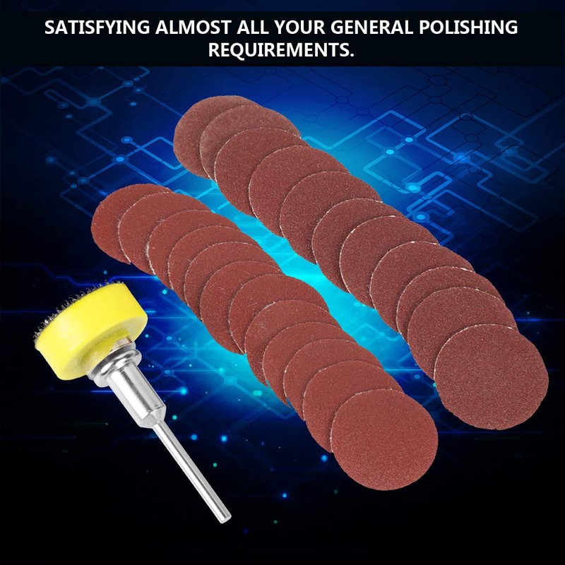 100 Pieces Sanding Disc, 25 mm Abrasive Grain Sanding Polishing