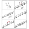 zonkie Bicycle Chain Single Speed, 1/2 x 1/8 Inch, 116