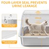 UNZIPE Stainless Steel Litter Box with Lid, XL Extra Large