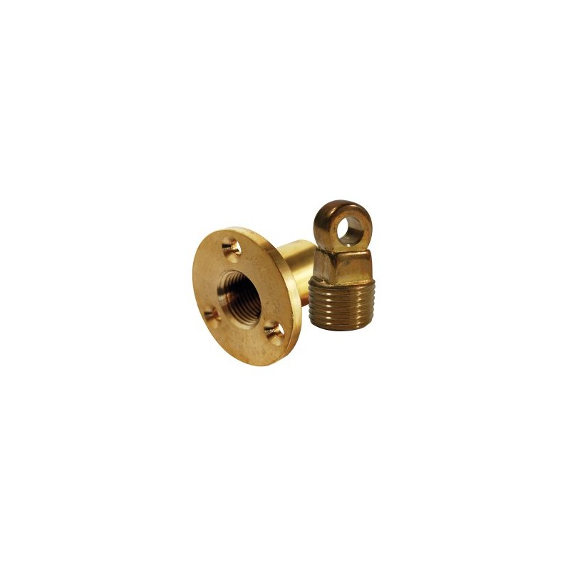 SeaSense Drain- One -Way Safety Plug, Gold, 1/2" NPT