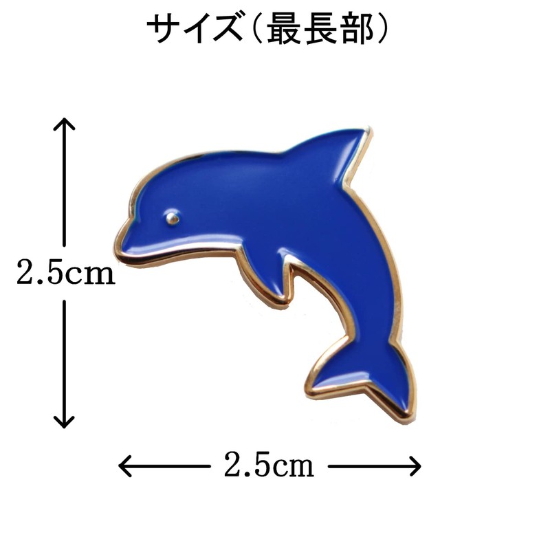 Dolphin Pin Badge Cute Iraka Pins Aquarium Fish Goods, Alloy