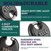Guliffen Outdoor Combo Lock for Storage Unit, Weatherproof Disc Lock