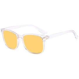 [2025]Orange Lens Computer Blue Light Glasses for Men&Women,Blocking Gaming Glasses,Daily Use - Colour: [Clear]1Pcs