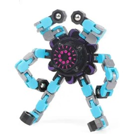 Transformable Fidget Spinner Toy, Hand Finger Spinner Creative Fingertip Mechanical Gyro for Kids Adults, Funny DIY Fingertip Spin Top Toys, All Ages Sensory Fidget Toys (Pack of 3)