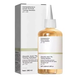 Glycolic Acid Tónico Sérum Ácido Glicólico 7% Rostro 240ml Día/Noche