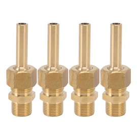 4 PCS Water Fountain Nozzles Pure Copper Large Hexagonal Direct Jet Nozzle Waterscape Single Nozzle Male Thread G3/8
