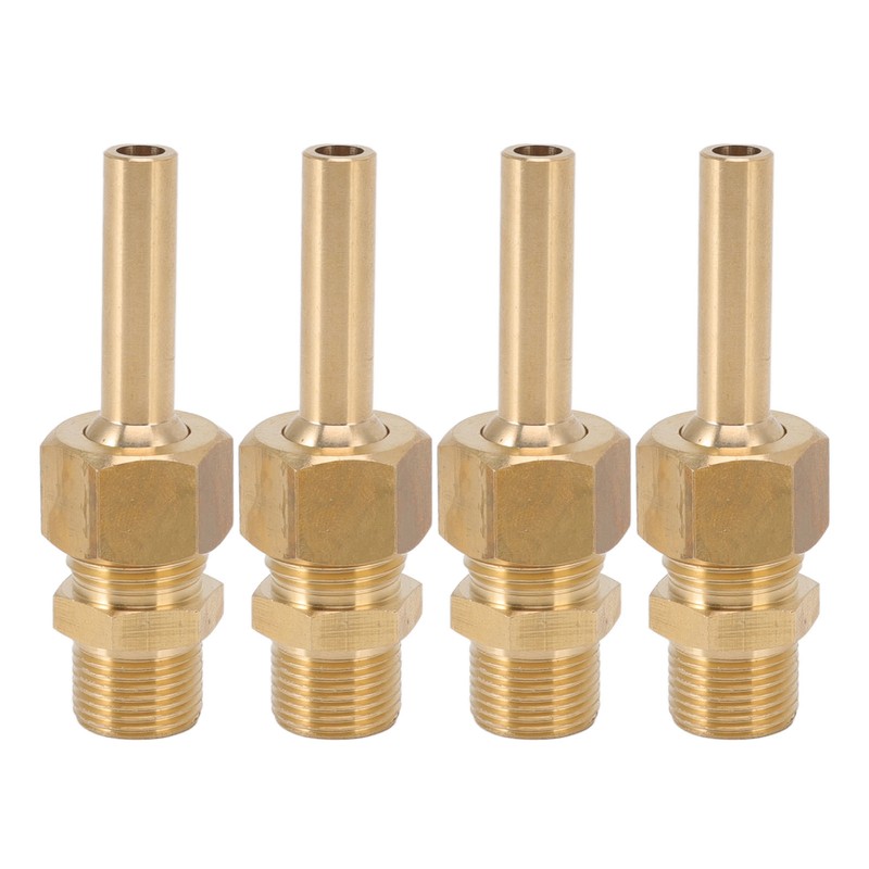 4 PCS Water Fountain Nozzles Pure Copper Large Hexagonal Direct