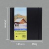 Cuaderno Dibujo Diario Libreta Sketchbook Pinturas 44 Hojas Color Negro