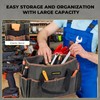Tool Bag 16 oz. Waxed Canvas Tool Bag Large Capacity