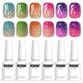 Vishine- Juego de esmaltes de uñas en gel que cambian de color, esmalte de uñas en gel con temperatura cambiante, barniz UV LED                       